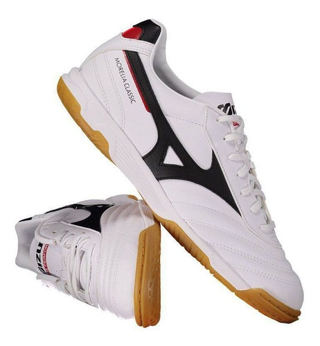 Chuteira Mizuno Morelia Classic Futsal Branca