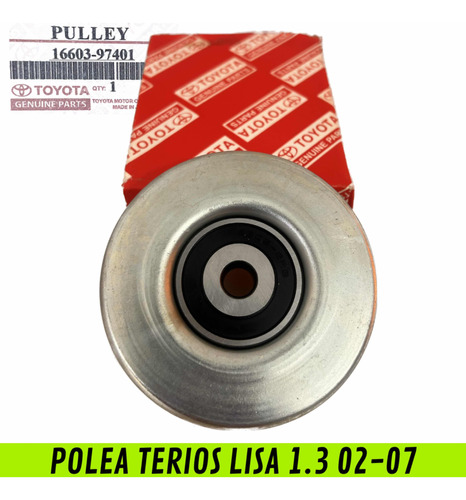 Polea Toyota Terios Lisa 1.3 02-07 Toyota Original 