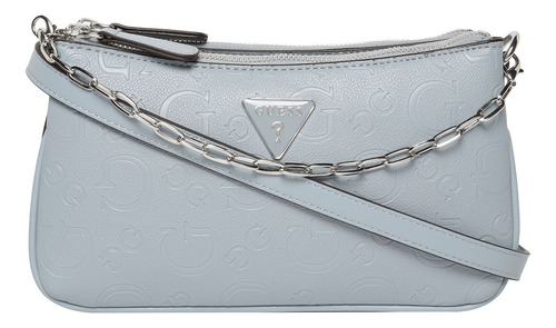 Bolsa Guess Factory Aa971770-gla Acabado De Los Herrajes Níquel Color Azul Acero Correa De Hombro Azul Acero Diseño De La Tela Lisa