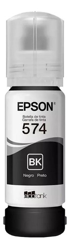 Botella Tinta Epson T574 L8050 L18050 Negro 70ml T574120-al