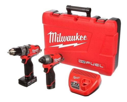 Kit Atornillador Y Taladro Milwaukee 2597-22 M12 Fuel Nuevo
