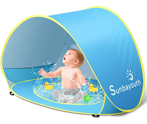 Carpa Tienda De Playa Para Bebe Con Piscina Filtro Uv 