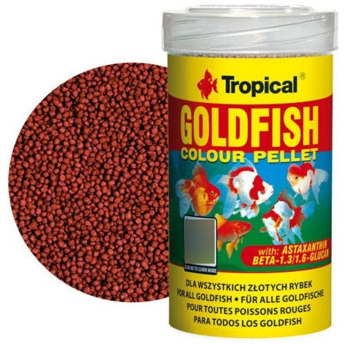 Tropical Goldfish Colour Pellet 250ml Potenciador Color Pez