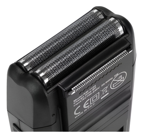 Kit Kemei 9163 Acabamento + Km 1102 Shaver Cor Prata
