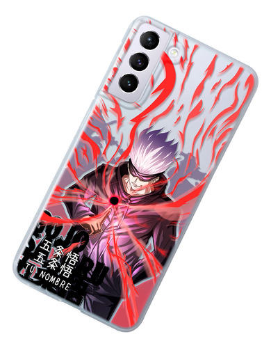 Funda Para Galaxy Jujutsu Kaisen Satoru Gojo Con Tu Nombre