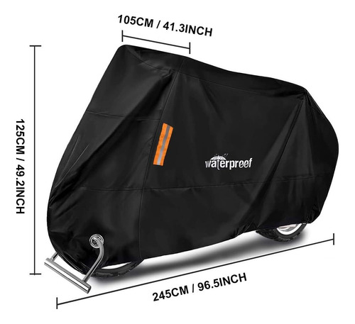 Cubierta Protector Para Motocicleta Protección Contra Lluvia