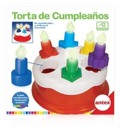 Torta De Cumpleaños Bebe Didactico Encastre Aprender Antex