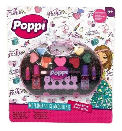 Set De Maquillaje Inafntil Poppi Nena Colores Lavable Cool!!