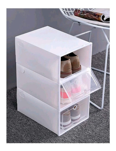 Imagen 4 de 9 de Zapateras Cajas Organizadoras De Zapatos Apilables 6 Pares