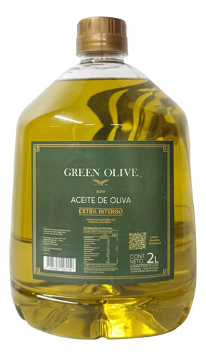 Green Olive Oliva Mezcla Sabor Extra Virgen Intenso X 2 litros