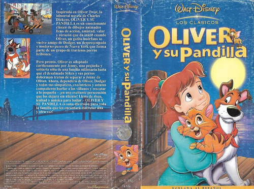 Oliver Y Su Pandilla Vhs Walt Disney Español