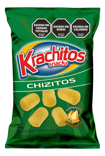 Pack X 3 Palitos De Maiz Krachitos Sabor Queso X 60 Grs.