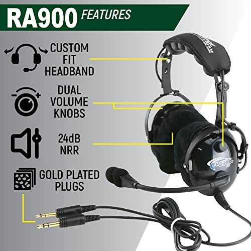 Auriculares Robustos Para Volar Con Instructor De Aviación G