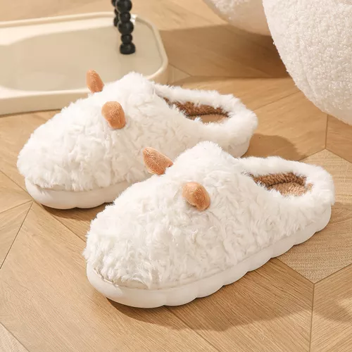 Zapatillas De Felpa Con Dibujos Animados Para Mujer, Ropa De
