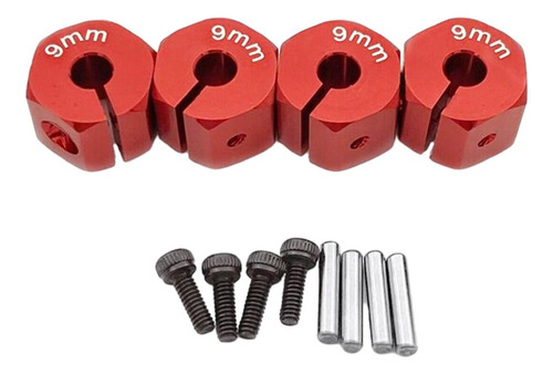 3 Repuestos De Bujes De Rueda Hexagonales Rc Para Scx10 Cc01