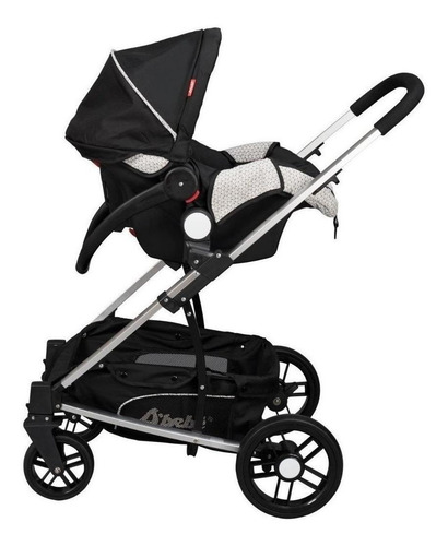 Carriola De Bebe Crown Portabebe Base De Carro Bambineto Capacidad de la carriola Individual Color Negro Color del chasis Plateado