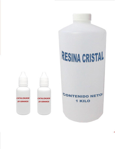 Resina Cristal 1kg Para Encapsulados Y Vaciados