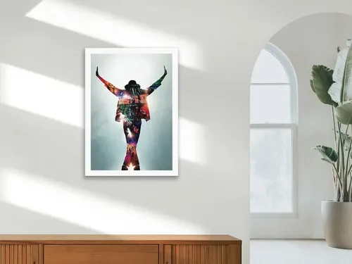 Pôster Artístico Michael Jackson - 40x60 Cm, Lona Vinílica