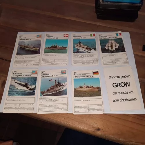 Quem se lembra do Super Trunfo de Navios de Guerra dos anos 80