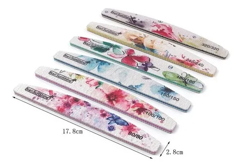 24 Limas Profesionales Estampadas Sunshine. Todos Los Granos