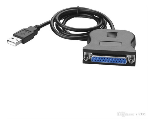 Cable Adaptador Usb A Puerto Paralelo Impresora Db25 Hembra