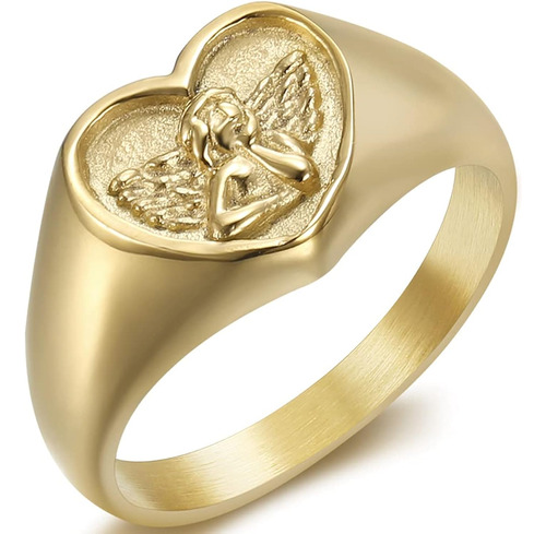 Anillo De Boda De Acero Inoxidable Con Forma De Corazn Estil