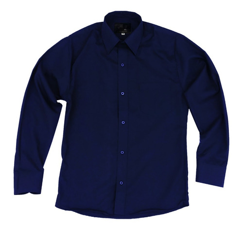 Camisa De Vestir Para Adulto Azul Marino 34, 36, 38 Y 42