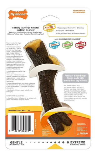 Nylabone Real Wood Stick Strong Dog Stick Chew Toy