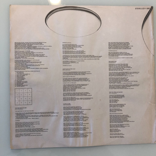 Lp The Who - Face Dances - Original 1981 (impecável) (Usado)