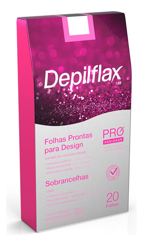 Ceras Depilatórias Folhas Sobrancelhas Depilflax 20un