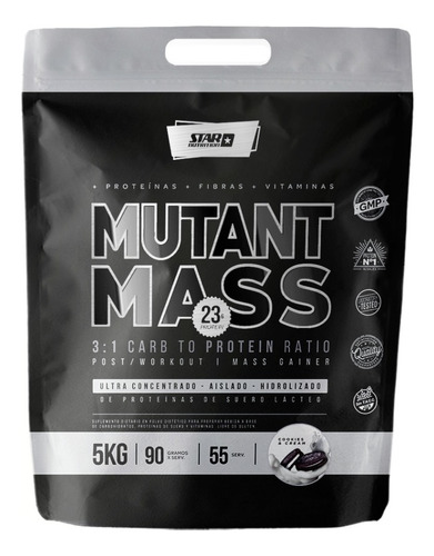 Suplemento en polvo Star Nutrition  Mutant Mass proteínas sabor vanilla ice cream en sachet de 5kg
