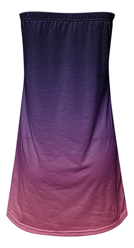 Una Playera Sin Tirantes Tipo Bandeau Para Mujer, Tubo Degra