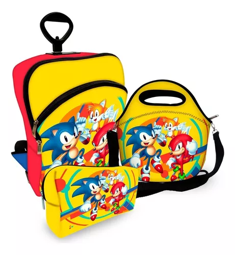 Bolsa Lancheira Térmica Escolar Sonic Personagem