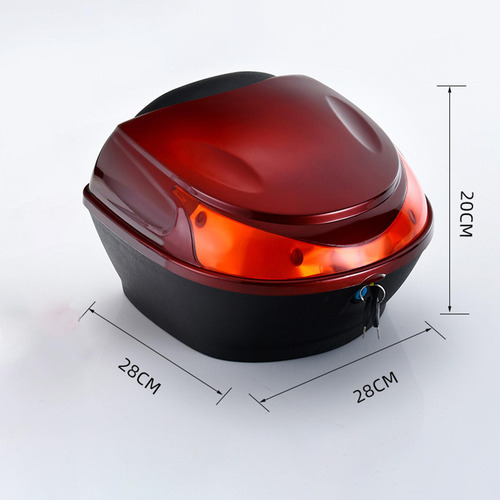 Estuche De Almacenamiento Para Motocicletas Rojo Oscuro
