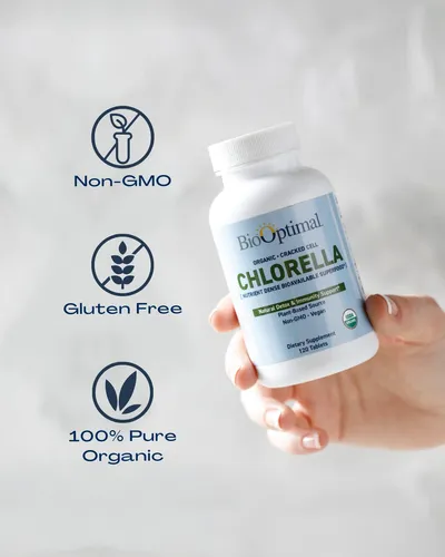 Biooptimal Tabletas Organicas De Chlorella, 100% Organicas,