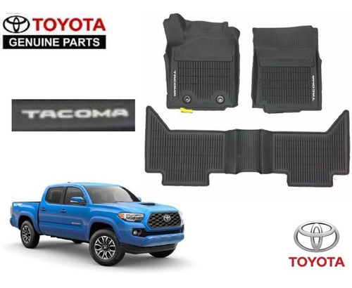 Kit Tapetes Uso Rudo 3 Piezas Toyota Tacoma 2019 Original