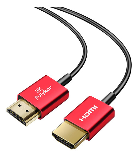 Cable Hdmi 2.1 Corto 8k De 1.5 Pies/1.6 Ft, Ultra Alta Veloc