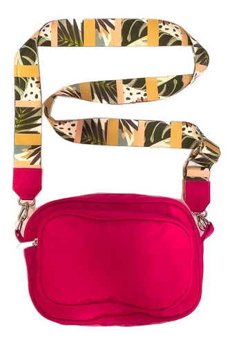 Cartera bandolera Chris Design Bolso cartera morral color rosa