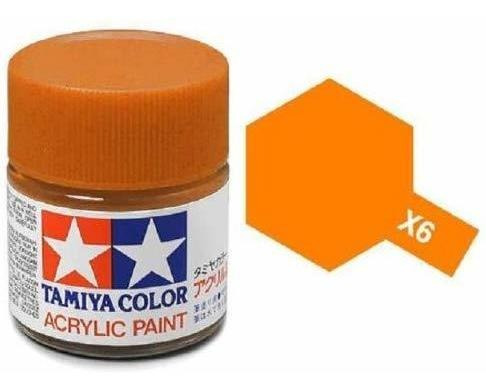 Modelos Tamiya X-mini 6 Pintura Acrílica, Naranja