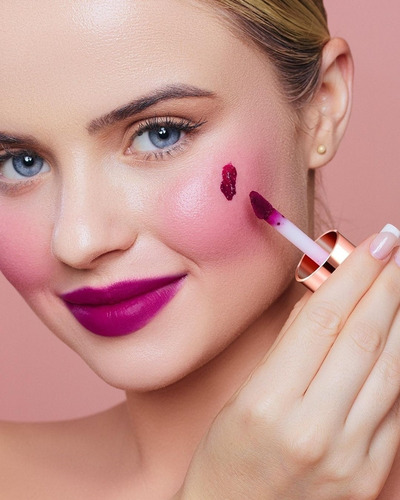 Imagem 3 de 4 de Bt Plush Plum Bruna Tavares - Batom E Blush