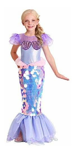 Kids Sparkling Mermaid Costume Girls Costume Dress With Sequ