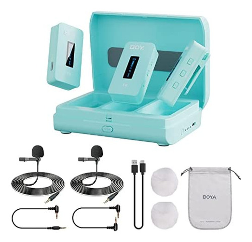 Boya By-xm6-k2g Sistema De Micrófono Lavalier Inalámbrico Du