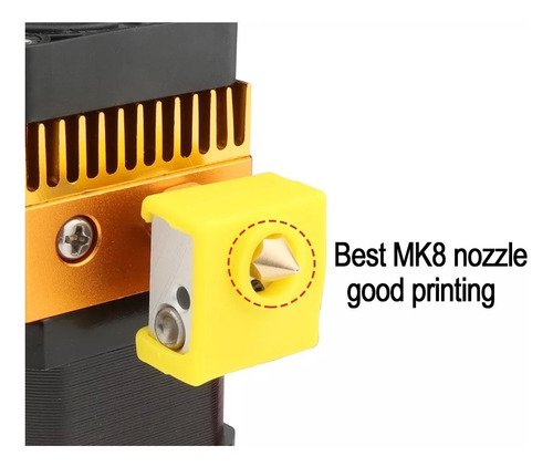 H1644 Impresora 3d Ensamble Extrusor Mk8 Derecho 24v Hotend