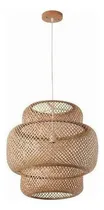 Comprar Lámpara Colgante Led De Tejido De Bambú, Lámpara Colgante