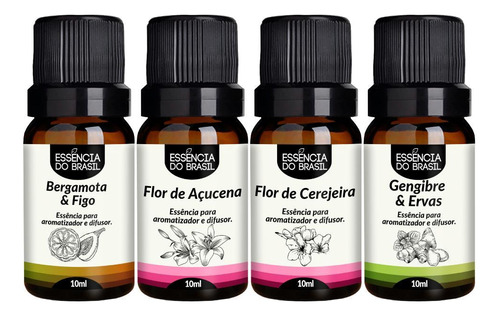 Kit 4 Essências Premium 10ml - Pomar Encantado