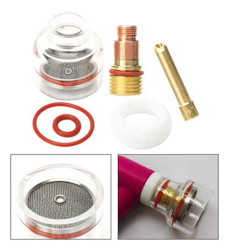 /para 6pcs Kit De Copa De Vidrio De De Vidrio Transparente
