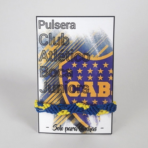 Pulsera Boca - Pulsera Futbol Argentino - Brazalete Boca