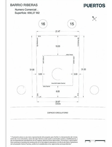 Imagen 5 de 5 de Terreno Lote En Venta Ubicado En Puertos, Escobar, G.b.a. Zona Norte