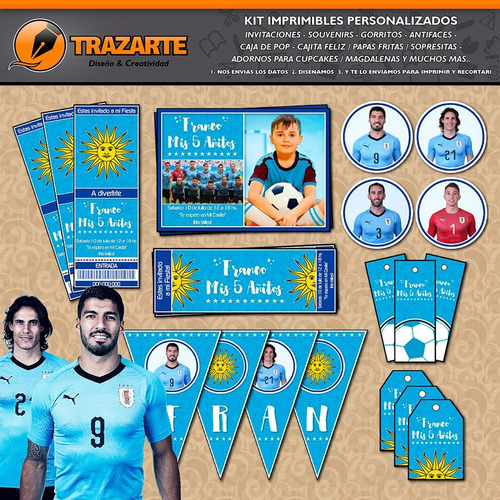 Kit Imprimible Uruguay 2018 / 2019 Personalizado Candy Bar