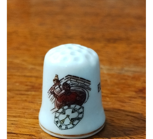 Antiguo Dedal De Porcelana De Colección El Papamoscas Burgos (Usado)